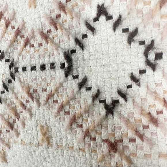 Stitched Fabric Boho 70's inspired unique handbag with acrylic handles - Picture 8 of 8